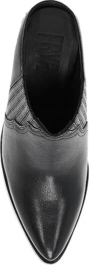 Frye Sara Western Mule Women's Boots Black : 7 B - Medium, Leather - Image 2