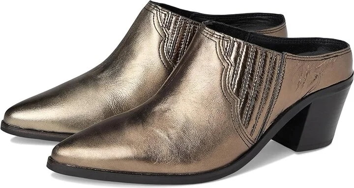 Frye Sara Western Mule Women's Boots Bronze : 6.5 B - Medium, Leather