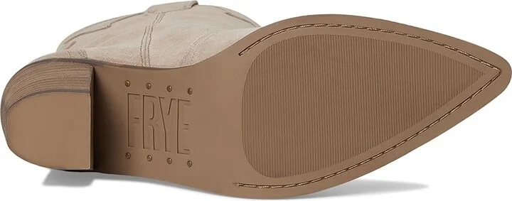 Frye Sara Western Short Women's Boots Taupe : 8.5 B - Medium, Leather - Image 3