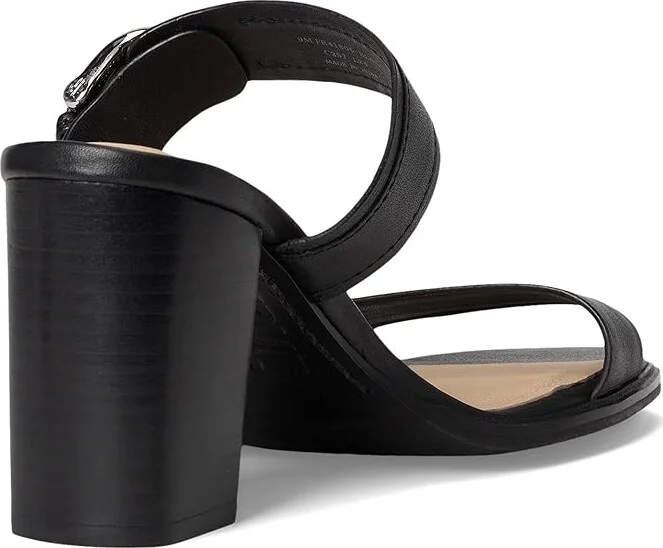 Frye Stella Buckle Slide Women's Sandals Black : 7.5 B - Medium, Leather - Image 4
