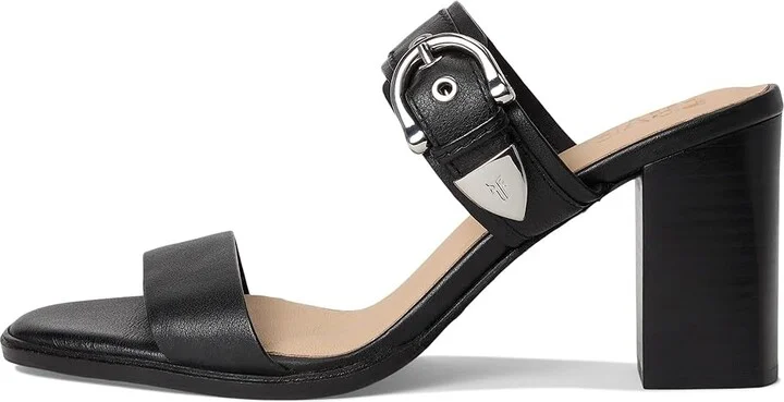 Frye Stella Buckle Slide Women's Sandals Black : 7.5 B - Medium, Leather - Image 6