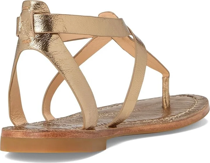 Frye Taylor Sandal Women's Sandals Dark Gold : 7 B - Medium, Leather - Image 4