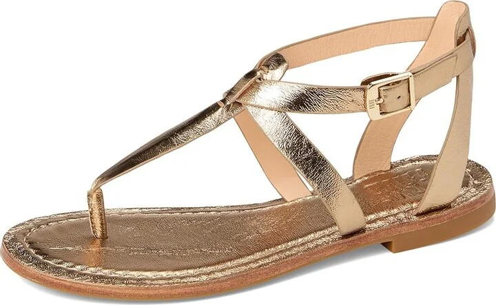 Frye Taylor Sandal Women's Sandals Dark Gold : 7 B - Medium, Leather - Image 5