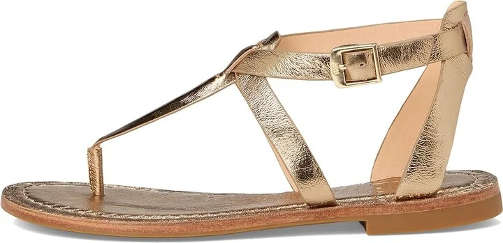 Frye Taylor Sandal Women's Sandals Dark Gold : 7 B - Medium, Leather - Image 6