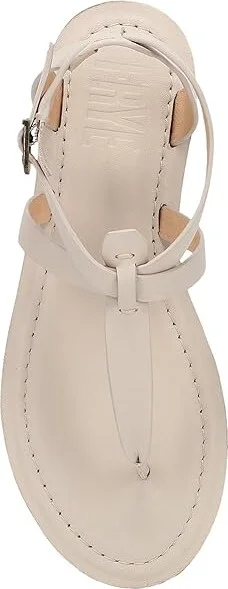 Frye Taylor Sandal Women's Sandals Ivory : 9 B - Medium, Leather - Image 2