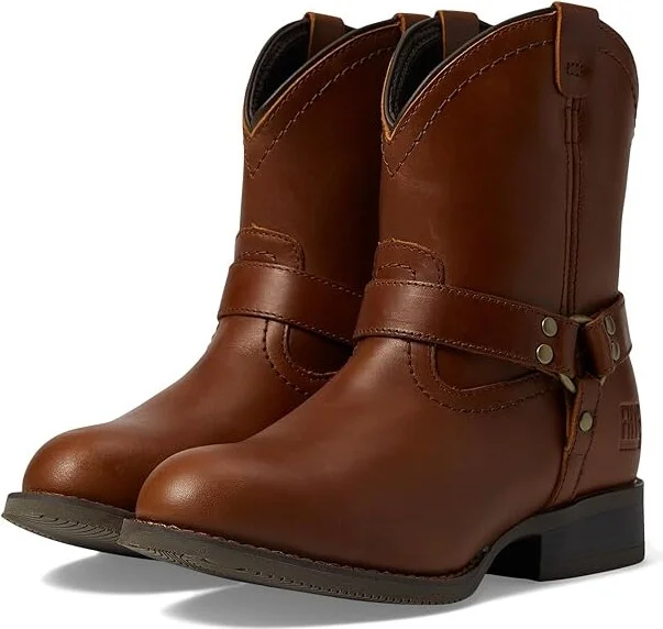 Frye The Safety-Crafted Harness Boot Women's Work Boots Brown : 5 M, Leather/Rubber/Suede