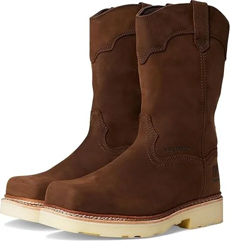 Frye The Safety-Crafted Wellington Work Boots Men's Work Boots Dark Brown : 10.5 M, Leather