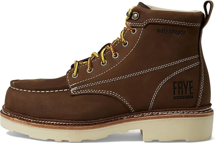 Frye The Safety-Crafted Work Boots Men's Work Boots Dark Brown : 7 M, Leather - Image 6