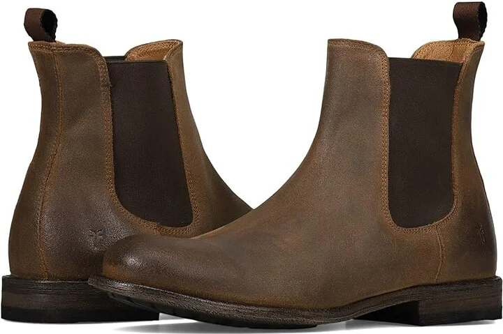 Frye Tyler Flex Chelsea Men's Boots Bark : 8.5 D - Medium, Leather