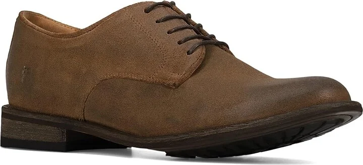 Frye Tyler Flex Oxford Men's Lace Up Wing Tip Shoes Bark : 8 D - Medium, Leather - Image 5