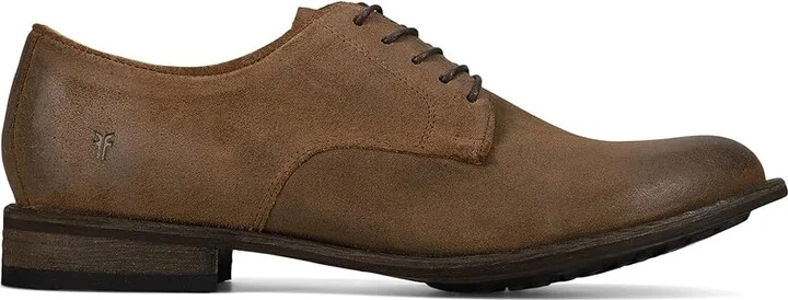 Frye Tyler Flex Oxford Men's Lace Up Wing Tip Shoes Bark : 8 D - Medium, Leather - Image 7