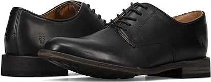 Frye Tyler Flex Oxford Men's Lace Up Wing Tip Shoes Black : 8 D - Medium, Leather