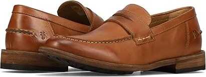 Frye Tyler Flex Penny Men's Lace Up Wing Tip Shoes Caramel : 9 D - Medium, Leather