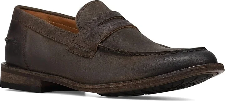 Frye Tyler Flex Penny Men's Lace Up Wing Tip Shoes Chocolate : 11 D - Medium, Leather - Image 5