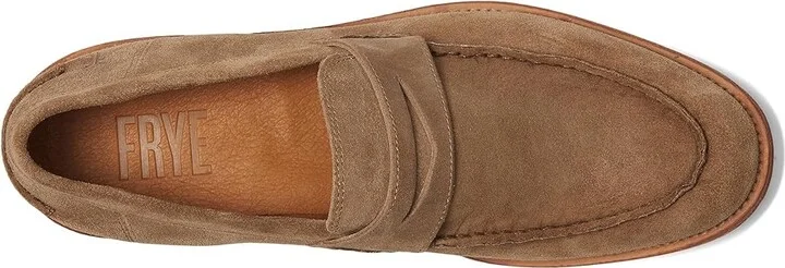 Frye Tyler Flex Penny Men's Lace Up Wing Tip Shoes Mushroom : 10 D - Medium, Leather - Image 2