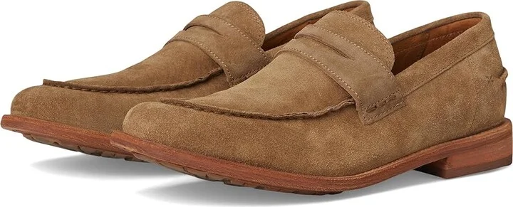 Frye Tyler Flex Penny Men's Lace Up Wing Tip Shoes Mushroom : 10 D - Medium, Leather