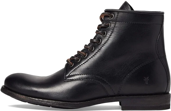 Frye Tyler Lace-Up Men's Lace-up Boots Black : 9.5 D - Medium, Leather - Image 5