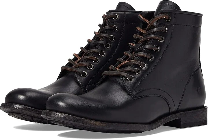 Frye Tyler Lace-Up Men's Lace-up Boots Black : 9.5 D - Medium, Leather