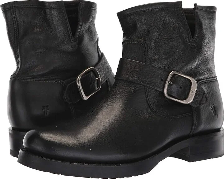 Frye Veronica Bootie Women's Boots Black Soft Full Grain : 5.5 B - Medium, Leather