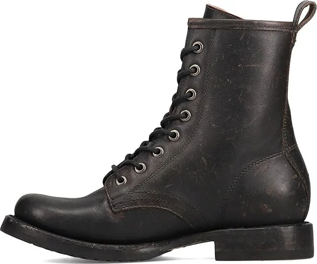 Frye Veronica Flex Combat Women's Boots Antique Black : 7 B - Medium, Leather - Image 6