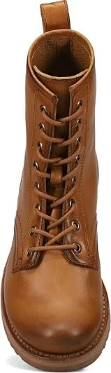 Frye Veronica Flex Combat Women's Boots Caramel : 6 B - Medium, Leather - Image 2