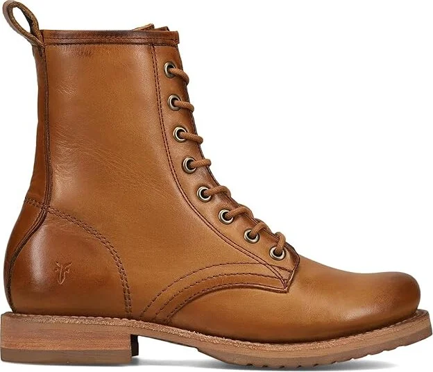 Frye Veronica Flex Combat Women's Boots Caramel : 6 B - Medium, Leather - Image 7