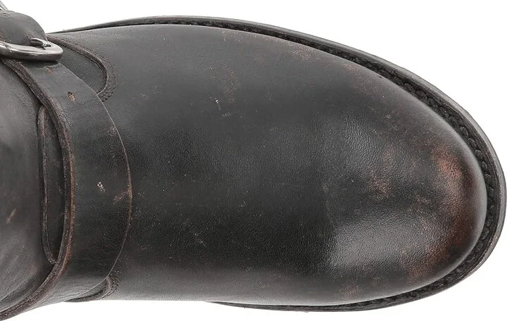 Frye Veronica Short Women's Boots Black Full Grain Brush-Off : 5.5 B - Medium, Leather - Image 3