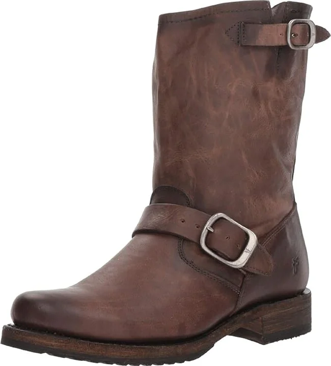 Frye Veronica Short Women's Boots Stone Washed Oiled Vintage : 5.5 B - Medium, Leather - Image 2