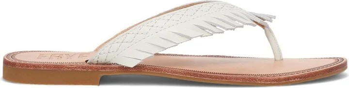Frye Women's Ava Fringe Thong Flat Sandals - Image 2