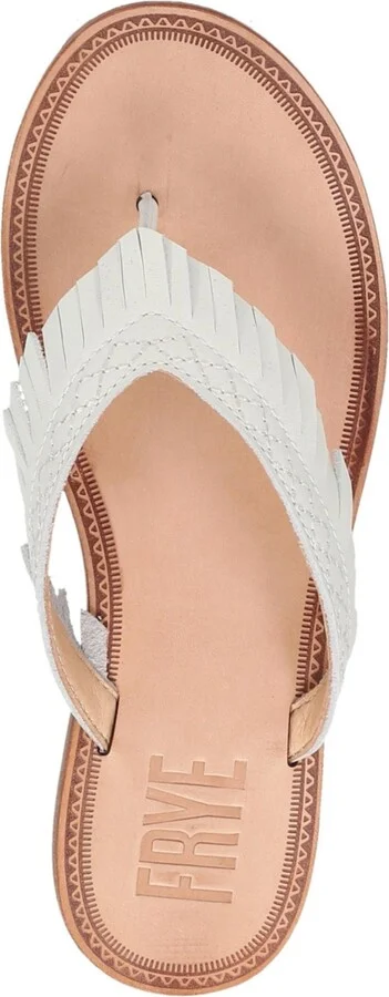 Frye Women's Ava Fringe Thong Flat Sandals - Image 4
