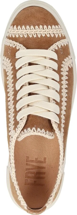 Frye Women's Ivy Crochet Low Lace Up Leather Sneakers - Image 8