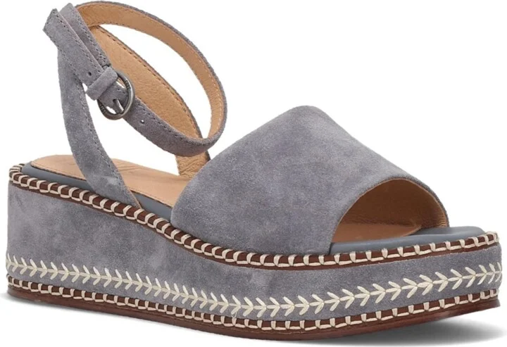 Frye Women's Joy Ankle Strap Platform Wedge Sandals