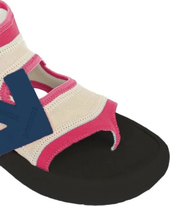 Fuchsia Neoprene Suede Women's Sandals - Image 2