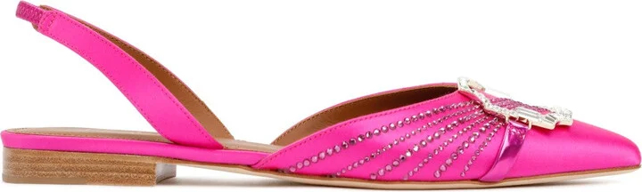 Fuchsia Satin Misha Flats