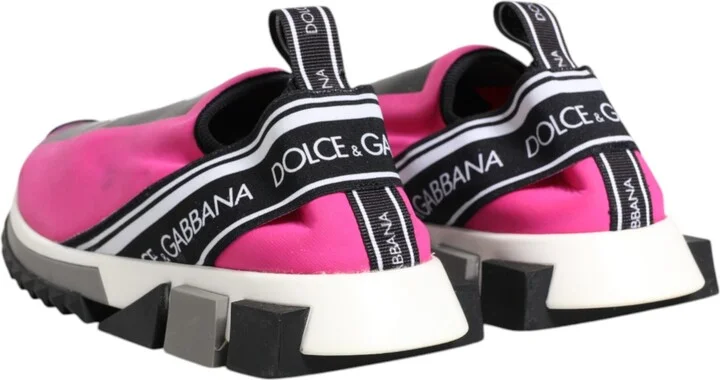 Fuchsia White Slip On Sorrento Sneakers Women's Shoes (Pre-Owned) - Image 5