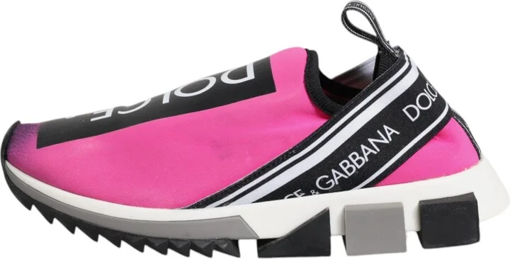 Fuchsia White Slip On Sorrento Sneakers Women's Shoes (Pre-Owned) - Image 6
