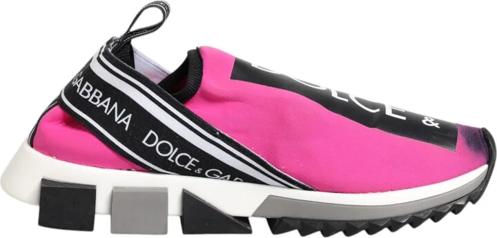 Fuchsia White Slip On Sorrento Sneakers Women's Shoes (Pre-Owned)