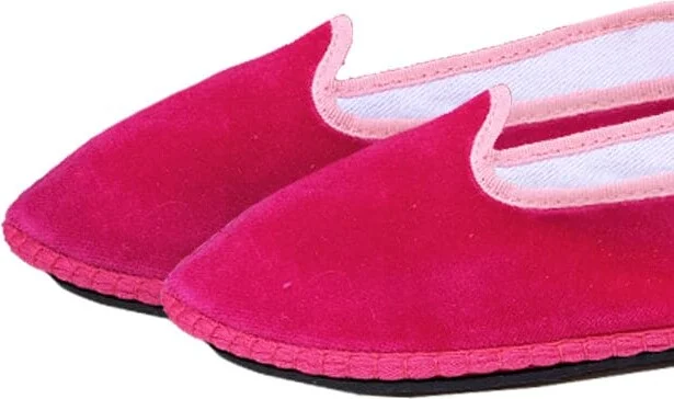 Fucsia Velvet Slippers Friulane - Image 3
