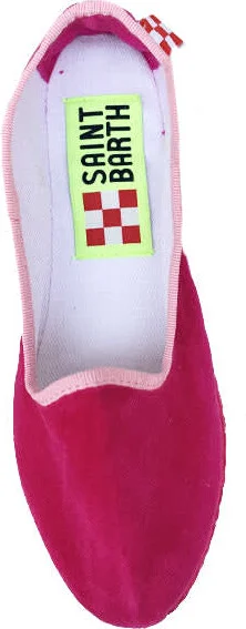 Fucsia Velvet Slippers Friulane - Image 4