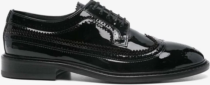 Fuentes Brogue Shoes in Patent Leather