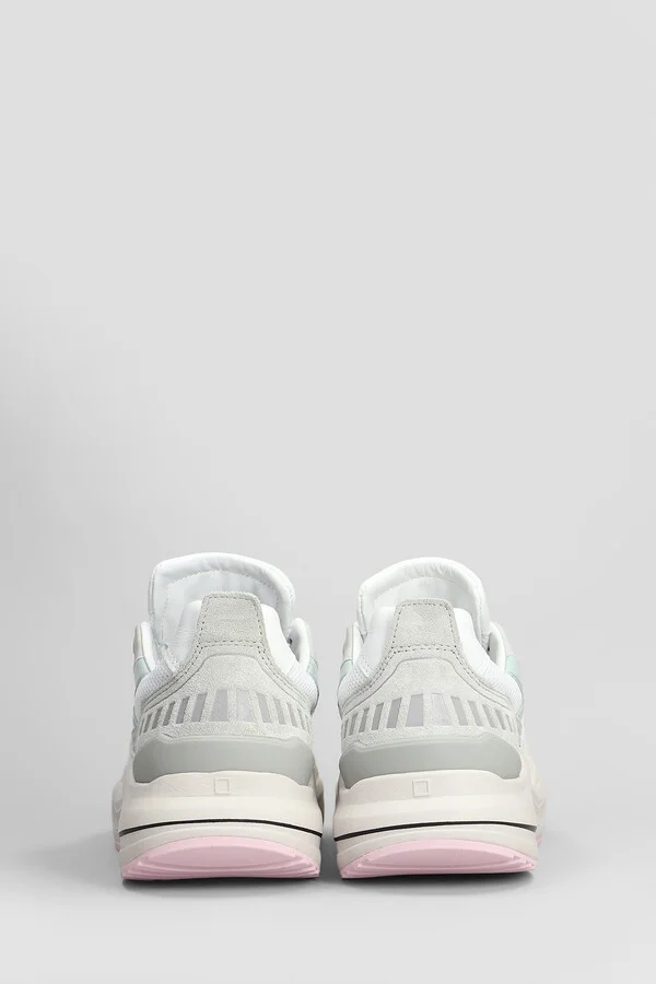 Fuga Hf Plus Sneakers In White Suede And Fabric - Image 4