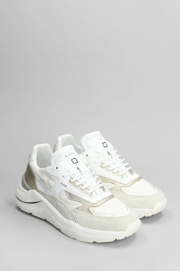 Fuga Sneakers In White Suede And Leather - Image 2