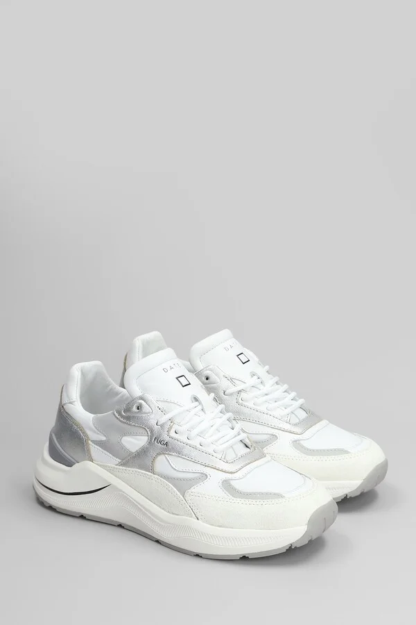Fuga Sneakers In White Suede And Leather - Image 2