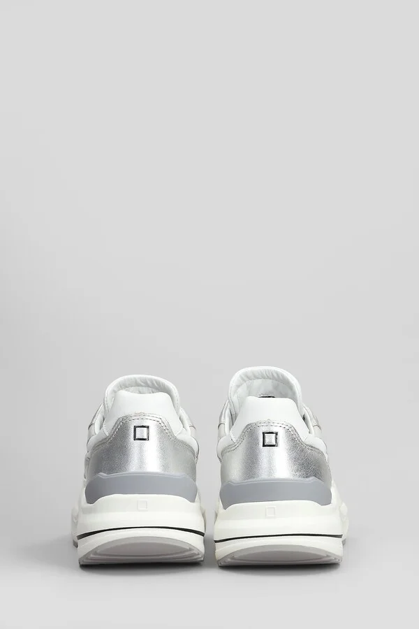 Fuga Sneakers In White Suede And Leather - Image 4