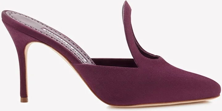 Fugati 90 Cut-Out Satin Mules