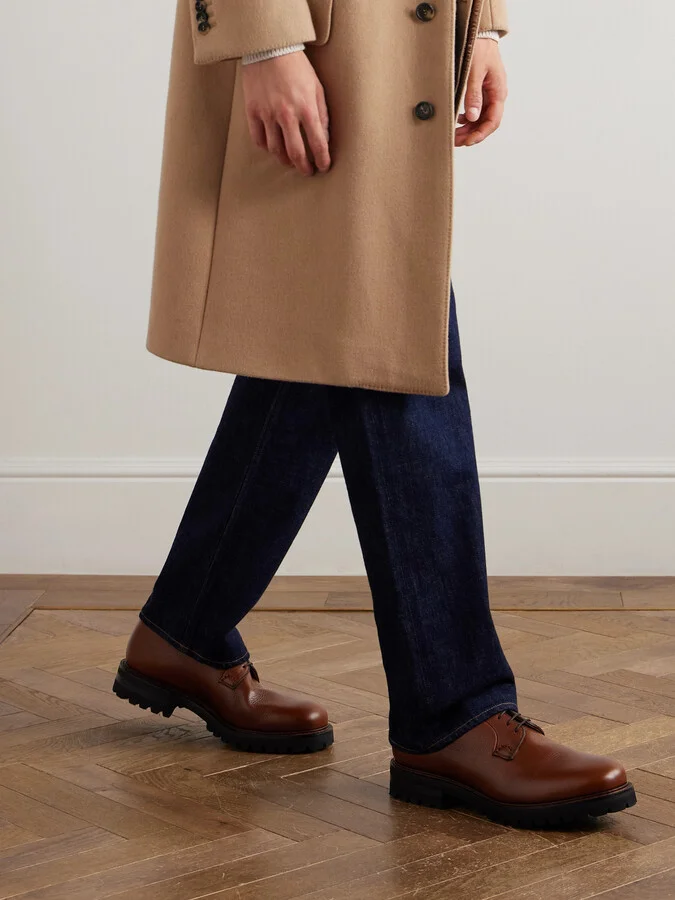 Full-Grain Leather Derby Shoes - Image 2