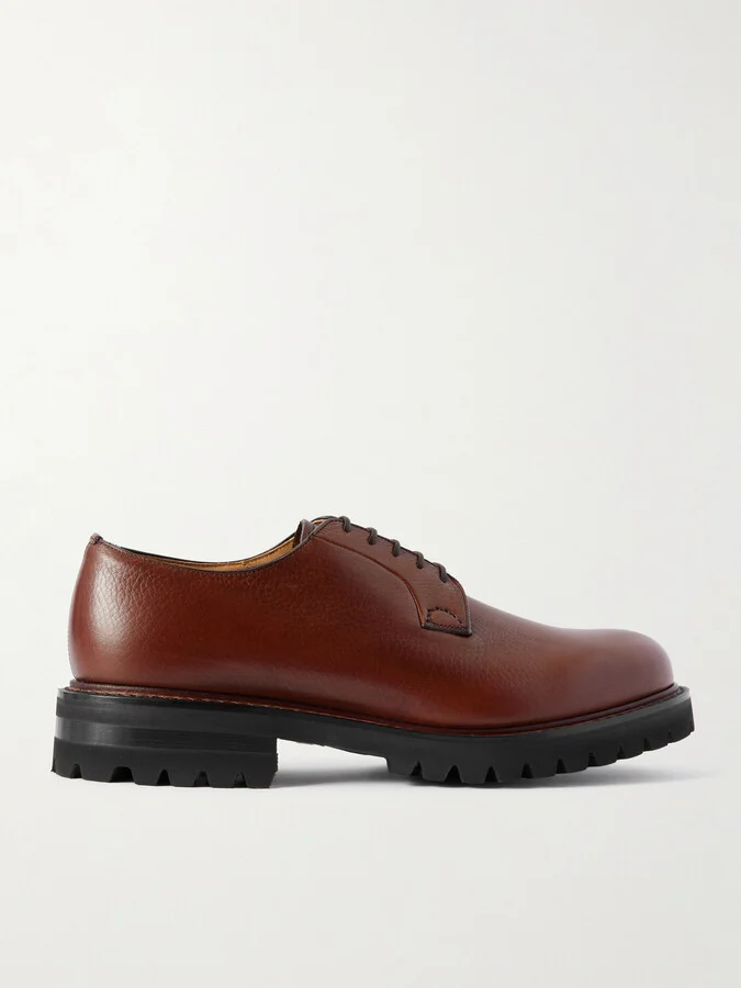 Full-Grain Leather Derby Shoes