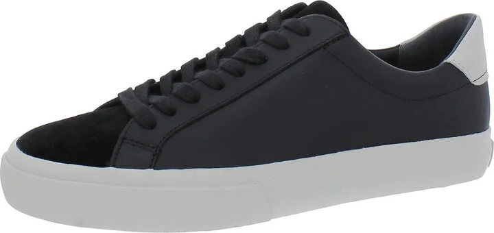 Fulton Mens Leather Low Top Casual and Fashion Sneakers