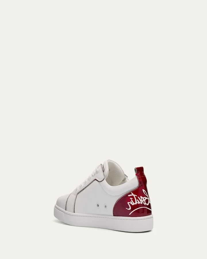 Fun Louis Junior Leather Low-Top Sneakers - Image 8