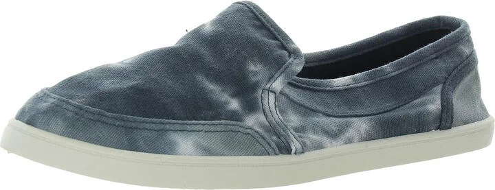 Fun Womens Tie-Dye Canvas Slip-On Sneakers